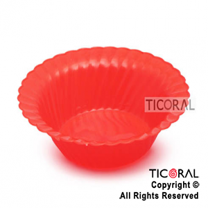 BOWL HS4884 CLASSIC PLAST ROJO x 6
